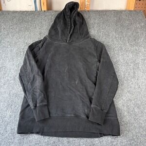 ESNTLS Mens Black Cotton Pullover Hoodie Sweatshirt Size Medium 4594